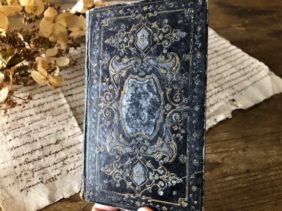 フランス/1844年の美しい古書「JEUNESSE CHRE'TIENNE」BLUE /管理番号 