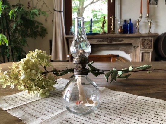 フランス雑貨フランス製　吹きガラス花瓶