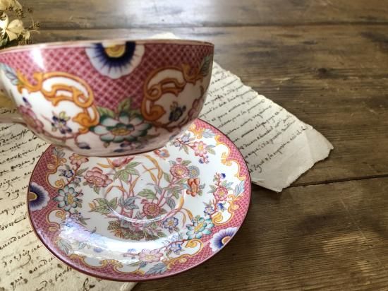 フランスアンティーク サルグミンヌ ミントン ピンク 216 コンポティエ Amazon.co.jp: フランス アンティークサルグミンヌミントン 216