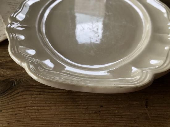 フランス/サルグミンヌ(SARREGUEMINES)花リムオーバル/管理番号