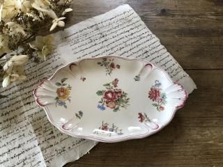 フランス/ロンシャン(LONGCHAMP)GLGA 華やかな花のラヴィエ「B」/管理番号F916/30