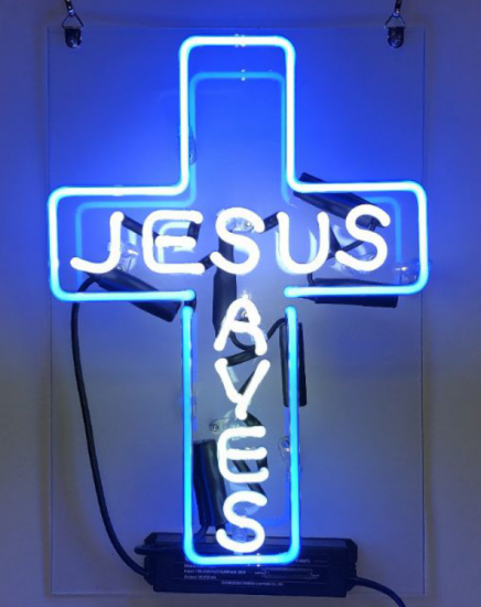 ネオンサイン [JESUS SAVES] 店舗 室内飾り標識看板ネオン管通販