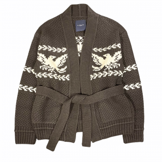 RAINMAKER 21AW BELTED COWTIN SWEATER