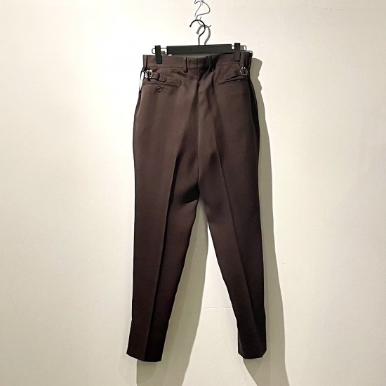 RAINMAKER 21AW 2-PLEATED TROUSERS GRAYSH BROWN - Ephraim