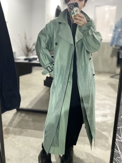 TAAKK 23SS MIRAGE TRENCH COAT GREEN/LADIES - Ephraim