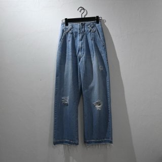 <img class='new_mark_img1' src='https://img.shop-pro.jp/img/new/icons1.gif' style='border:none;display:inline;margin:0px;padding:0px;width:auto;' />ODAKHA 24SS m mute ripped jeans / BLUE / SIZE 1