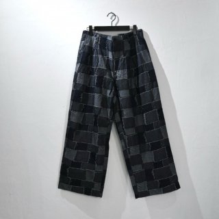 <img class='new_mark_img1' src='https://img.shop-pro.jp/img/new/icons43.gif' style='border:none;display:inline;margin:0px;padding:0px;width:auto;' />KUON 24FW Boro Jacquard Wide Trousers / Size M
