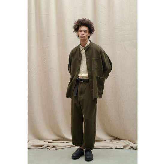 YOKO SAKAMOTO 24AW WORK STAND COLLAR JACKET / OLIVE - Ephraim