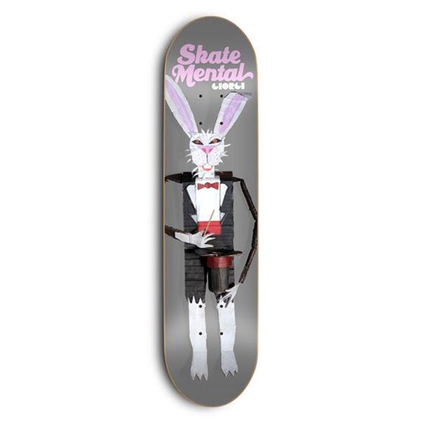 スケートメンタル Giorgio-Rabbit Doll Grey デッキ W8.5 Skate Mental Giorgio-Rabbit Doll Grey Deck W8.5