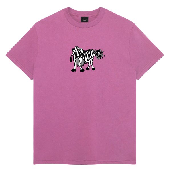 PASS~PORT(パスポート) CRYING COW TEE PINK MILK