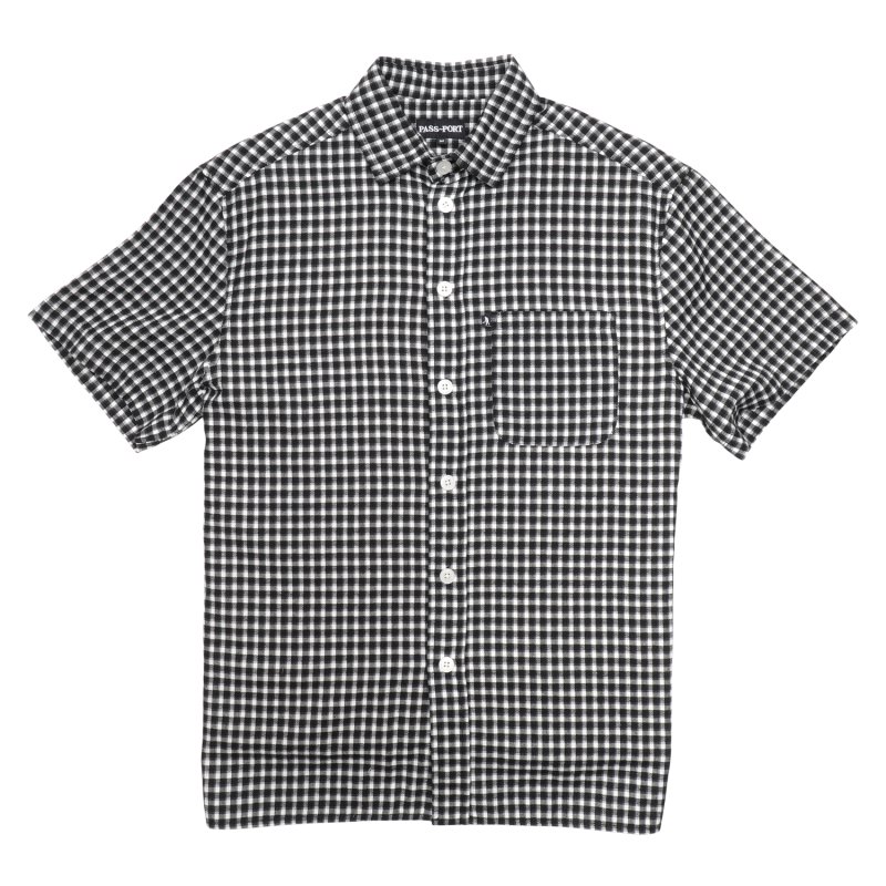 PASS~PORT(パスポート) WORKERS CHECK SHIRT SS || BLACK