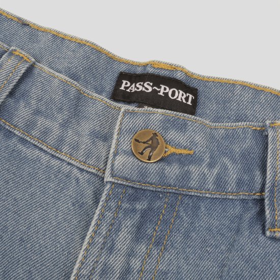 PASS~PORT(ѥݡ) WORKERS CLUB JEAN WASHED LIGHT BLUE 
