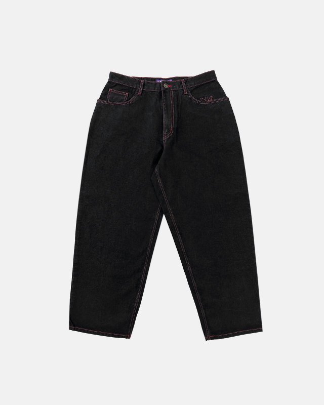 LABROS (ラブロス) Devil Daisy Baggy Jeans (black)