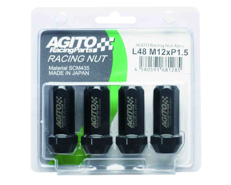 AGITO レーシングナット L48（4本入り）貫通タイプ 17HEX M12xP1.5 - AGITO RacingParts ONLINESHOP