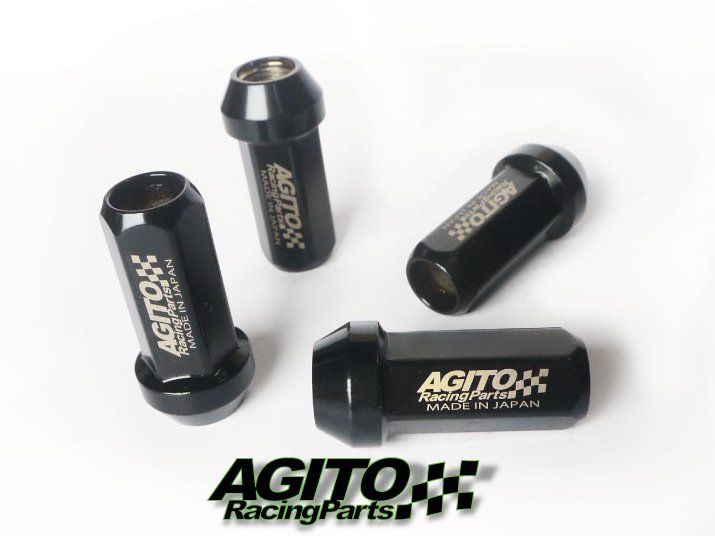 AGITO レーシングナット L48（4本入り）貫通タイプ 17HEX M12xP1.5 - AGITO RacingParts ONLINESHOP