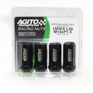 AGITO レーシングボルト 17HEX 60°テーパー座 M12×P1.5（1本単位）首下28mm - AGITO RacingParts  ONLINESHOP