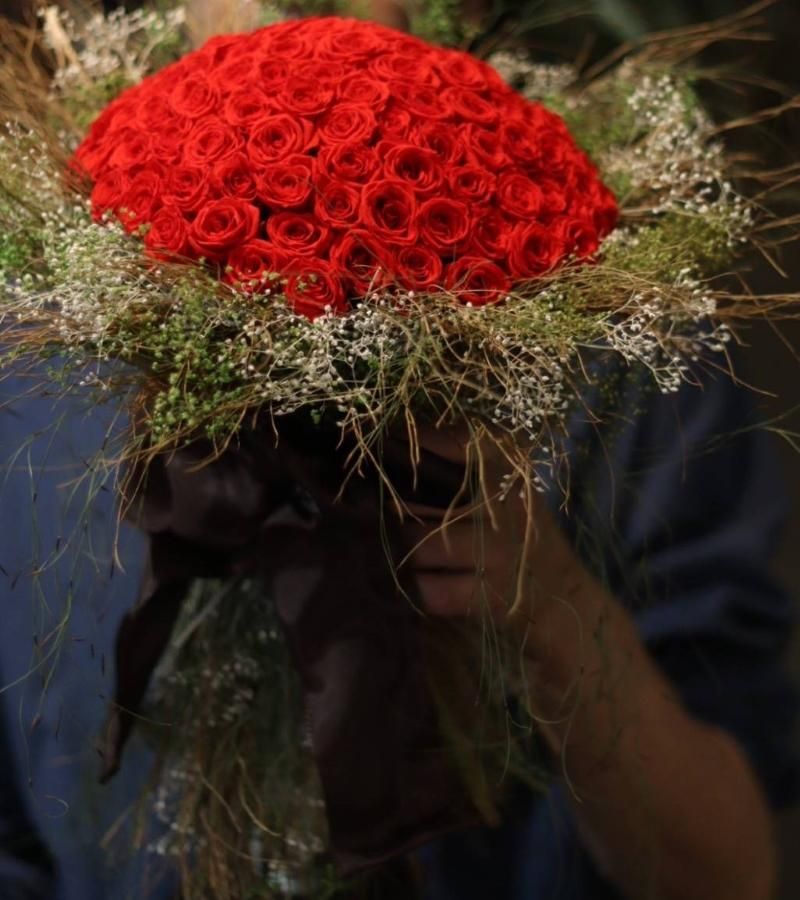 話題の【108本の赤バラのプロポーズ】 「プリザーブドフラワー」です