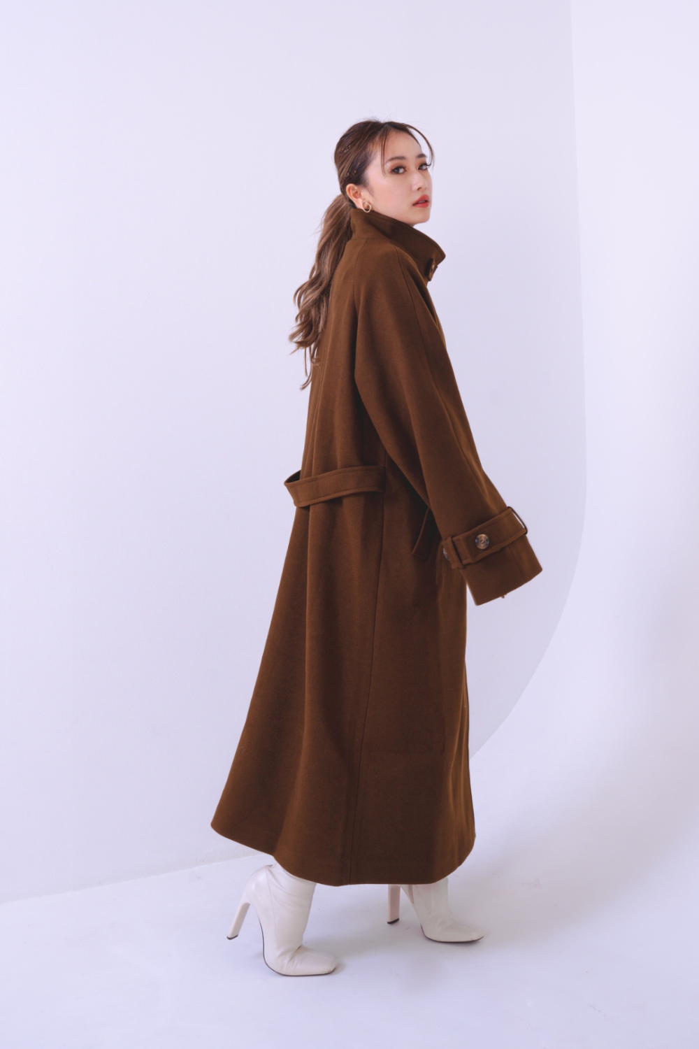 <img class='new_mark_img1' src='https://img.shop-pro.jp/img/new/icons8.gif' style='border:none;display:inline;margin:0px;padding:0px;width:auto;' />Soutien collar long coat -brown-