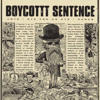 Boycottt Sentence / Wipes - split EPڿ 7" + CD-R