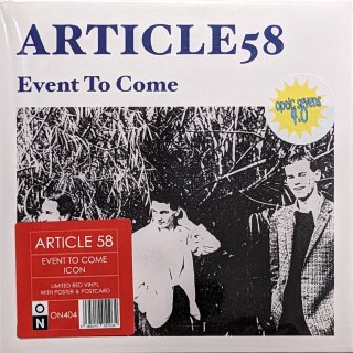Article 58 / Event To Come【新品 7" カラー盤】