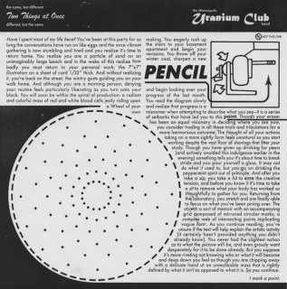 Uranium Club / Two Things At Once (Again)【新品 7"】