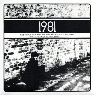 1981 / What Should We Do with the Ones Who Don't Feel the Same?【新品 7"】