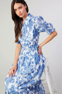 BOTANICAL JACQUARD DRESS