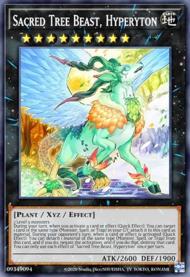 ͷ MP22-EN026 åϥڥȥ Sacred Tree Beast, Hyperyton (Ѹ 1st Edition Ρޥ)