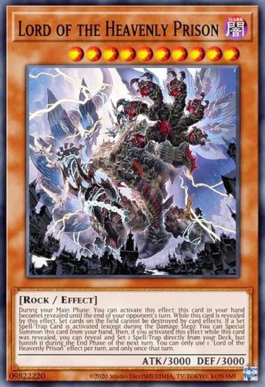 遊戯王 MP22-EN205 天獄の王 Lord of the Heavenly Prison (英語版 1st Edition  プリズマティックシークレットレア) - REALiZE トレカ&ホビー