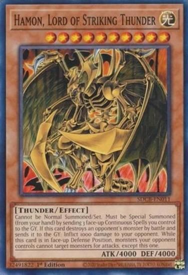 遊戯王 SDCB-EN011 降雷皇ハモン Hamon, Lord of Striking Thunder