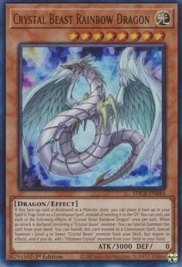 遊戯王 SDCB-EN044 究極宝玉獣 レインボー・ドラゴン Crystal Beast Rainbow Dragon (英語版 1st  Edition ウルトラレア) - REALiZE トレカ&ホビー