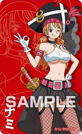 18.ナミ】ONE PIECE FILM RED デコステッカー ガムつき ※ステッカー