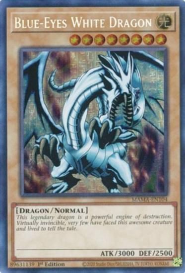 遊戯王 MAMA-EN104 青眼の白龍 Blue-Eyes White Dragon (英語版 1st