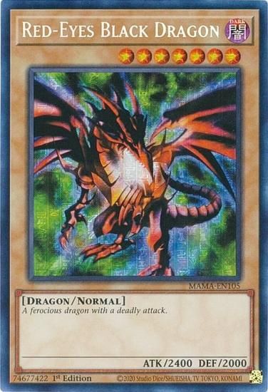 遊戯王 MAMA-EN105 真紅眼の黒竜 Red-Eyes Black Dragon (英語版 1st 