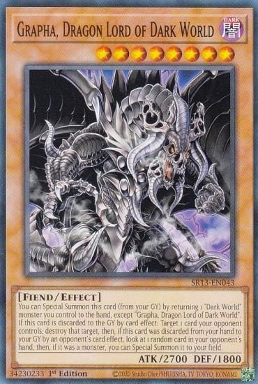 遊戯王 SR13-EN043 暗黒界の龍神 グラファ Grapha, Dragon Lord of