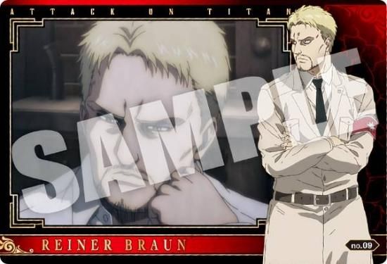 no.09 ライナー・ブラウン (キャラクターカード) 】 進撃の巨人
