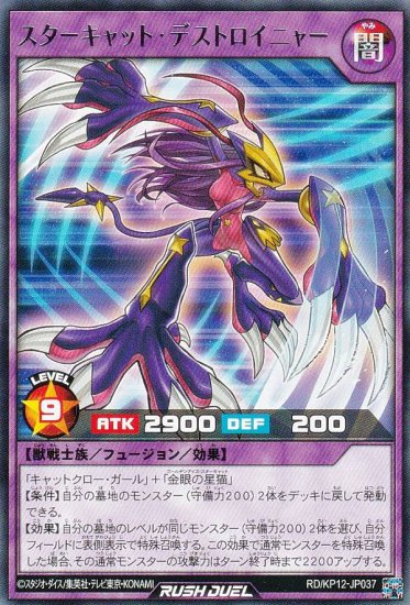 遊戯王 ラッシュデュエル RD/KP12-JP037 スターキャット・デストロイ