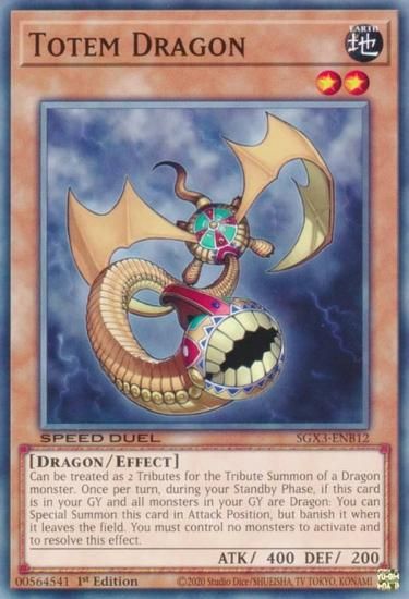 遊戯王 SGX3-ENB12 ミンゲイドラゴン Totem Dragon (英語版 1st