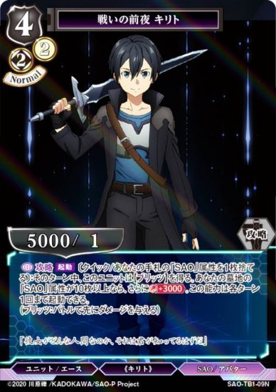 ڥѥۥӥǥХTCG SAO-TB1-09N 襤  (N Ρޥ) åץ֡ ɥȡ饤