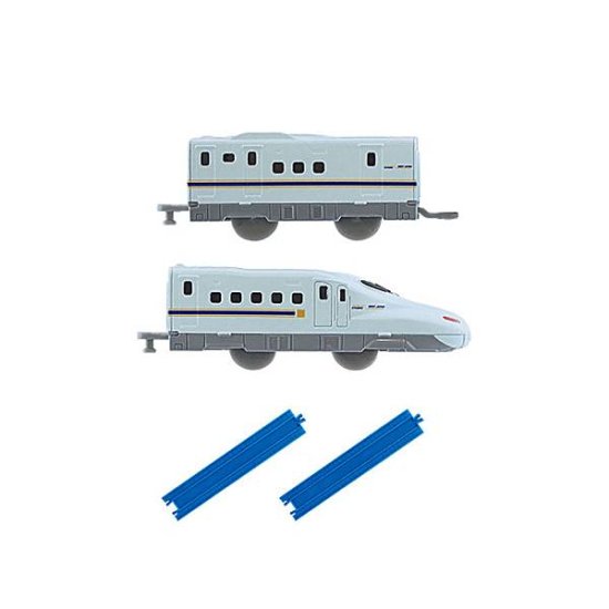 【2.N700系新幹線みずほ・さくら(中間車+後尾車+直線レール2本)】つなごうプラレール 10 - REALiZE トレカ&ホビー