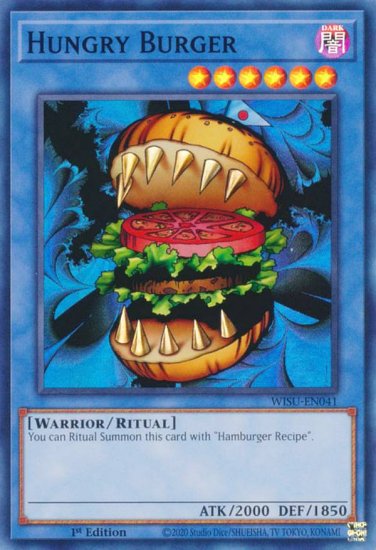 遊戯王 WISU-EN041 ハングリーバーガー Hungry Burger (英語版 1st 