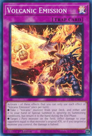 ͷ LD10-EN023 륫˥åߥå (Ѹ 1st Edition ѡ쥢) Legendary DuelistsSoulburning Volcano