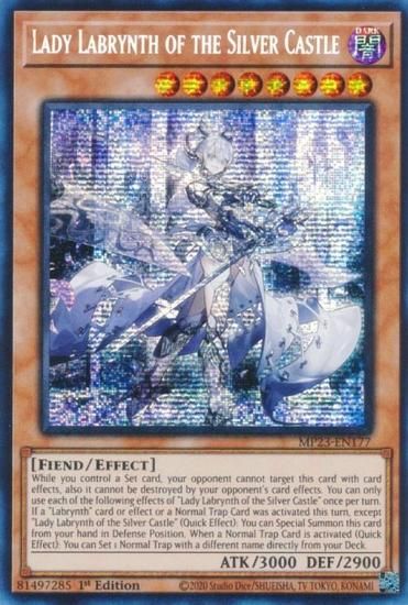 遊戯王 MP23-EN177 迷宮城の白銀姫 (英語版 1st Edition プリズマティックシークレットレア) - REALiZE トレカ&ホビー