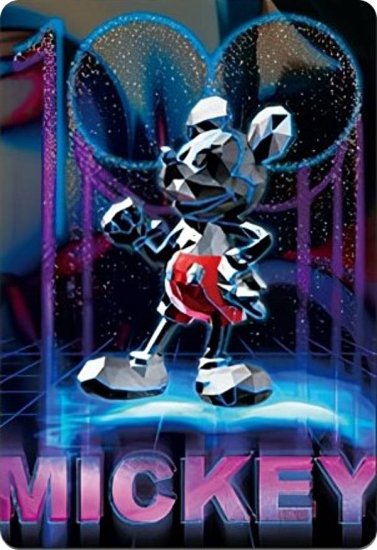 【ミッキーマウス(メタル/背景黒) (N ノーマル)】 ディズニー100 ワンダーカードコレクション - REALiZE トレカ&ホビー