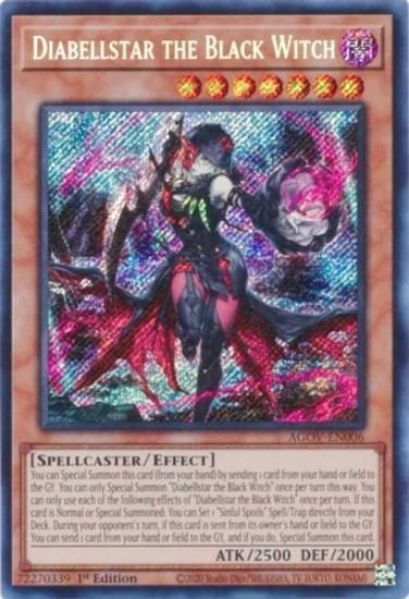 遊戯王 AGOV-EN006 黒魔女ディアベルスター (英語版 1st Edition