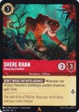 ǥˡ 륫 126/204EN Shere Khan - Menacing Predator (R 쥢) Disney LORCANA
