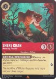 FOILۥǥˡ 륫 126/204EN Shere Khan - Menacing Predator (R 쥢) Disney LORCANA
