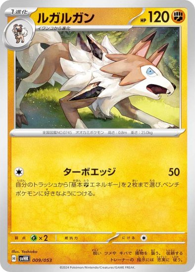 ポケモンカードゲーム SVHK 009/053 ルガルガン 闘 スターターデッキ＆ビルドセット 古代のコライドンex - REALiZE トレカ&ホビー