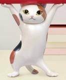 【クレーン（ピンク）＆ネコ（灰）】アートユニブテクニカラー クレーンゲーム ぷらぷらマスコット クレーン（ピンク）＆ネコ（灰）】アートユニブテクニカラー