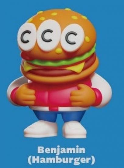 Benjamin(Hamburger)SUKOTA DINER -SOFVI COLLECTION- RETRO POP COLOR VER.